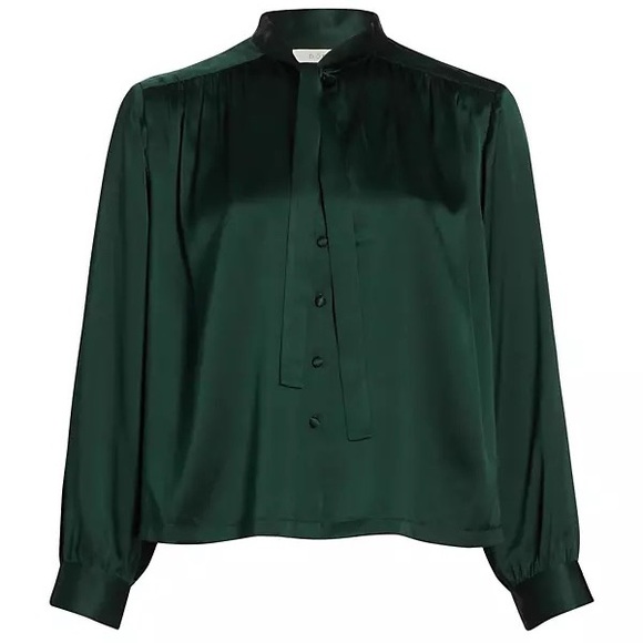 DÔEN Judith Silk Tieneck Blouse - Picture 4 of 11